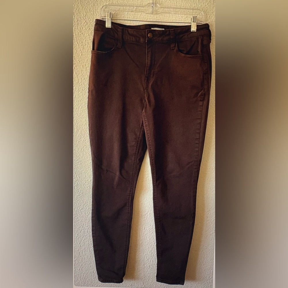 m jeans Regular High Rise Legging Dark Brown Medium